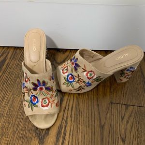 Aldo Embroidered Mules